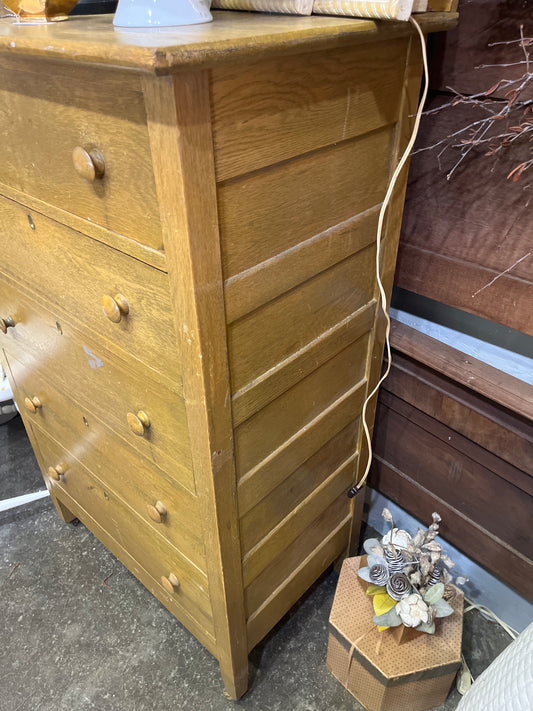 Blonde Tall Chest of Drawers