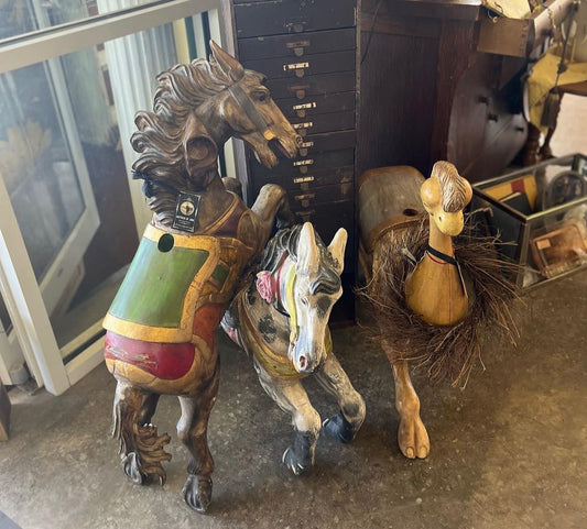 Vintage Carousel Ostrich