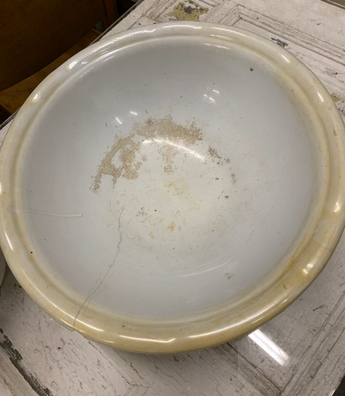 White Pitcher & Bowl Set