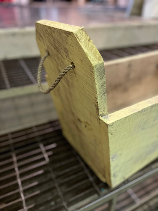 Yellow Wood Planter