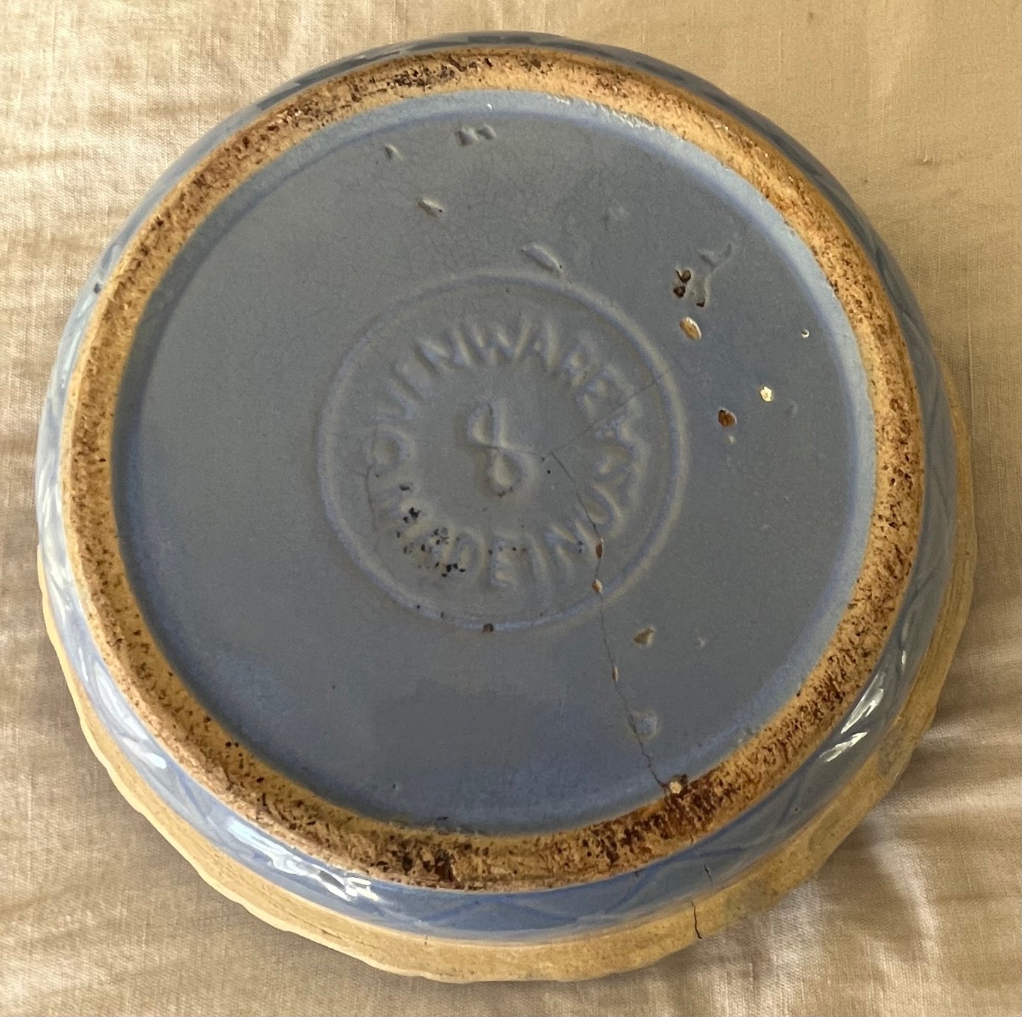 Light Blue Crock Bowl