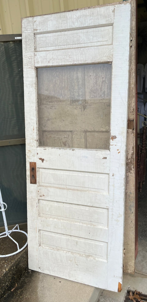 White Half Glass Door (no glass)