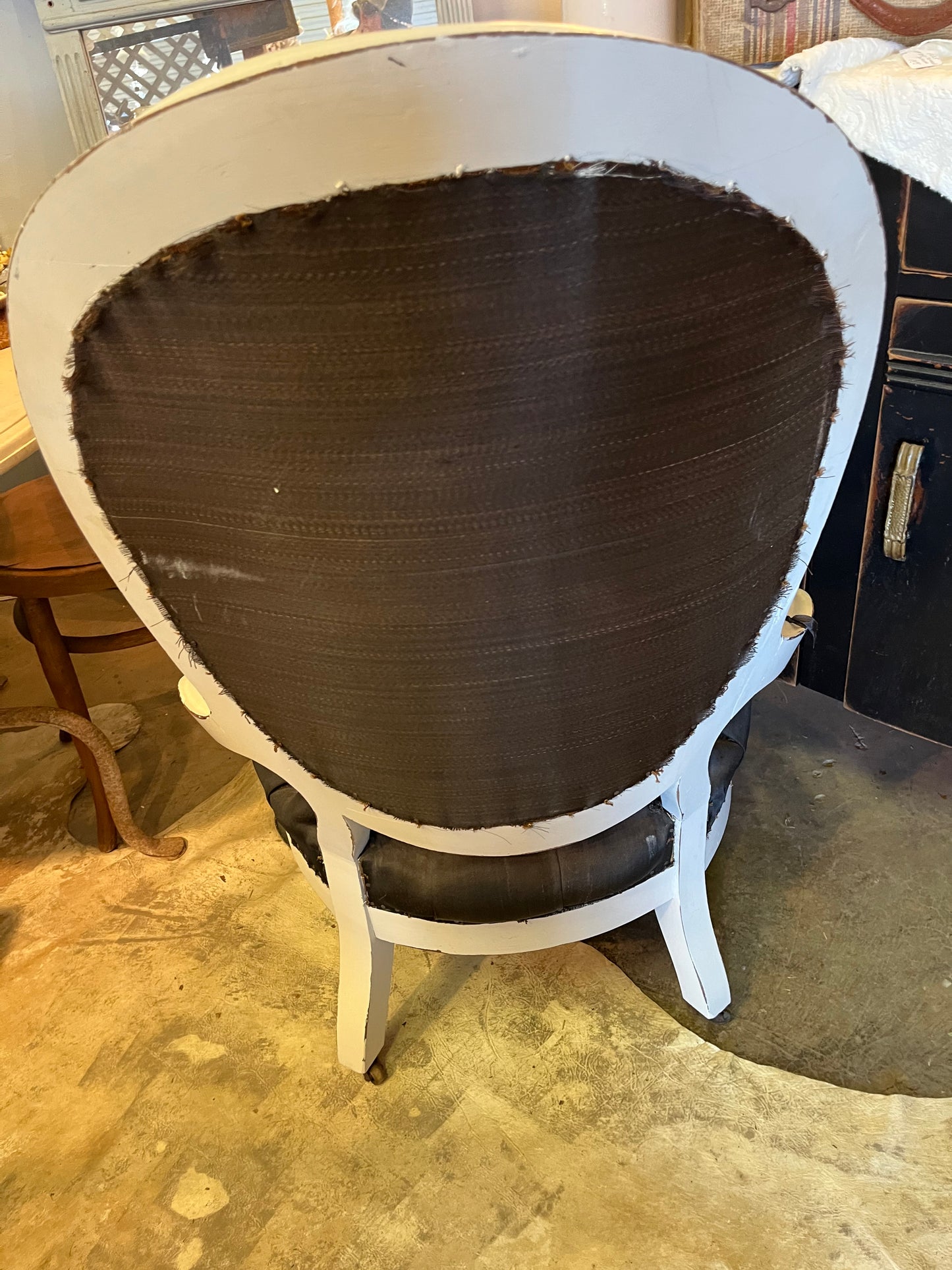 Brown & White Chair