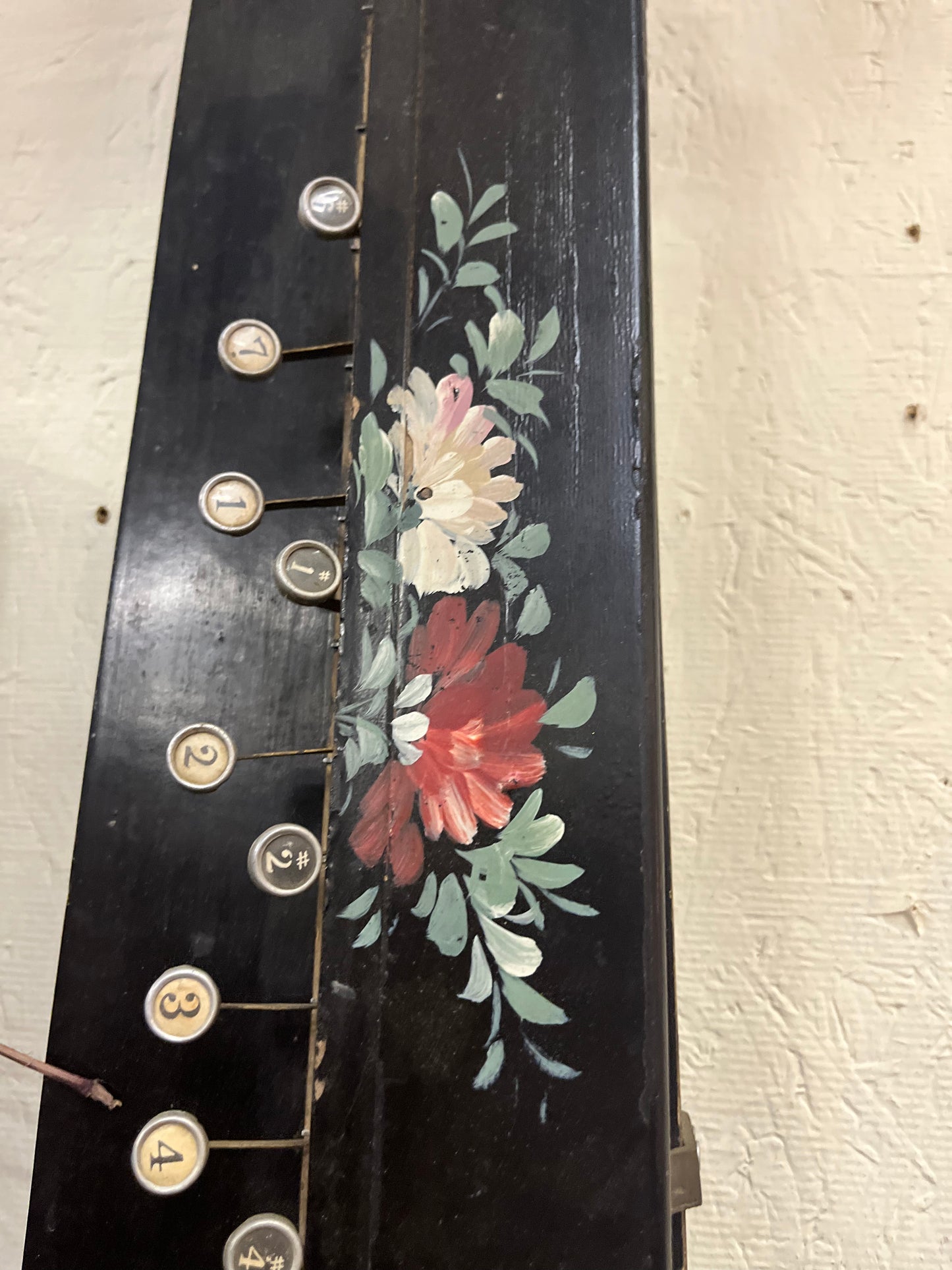 Black Hand Painted Instrument