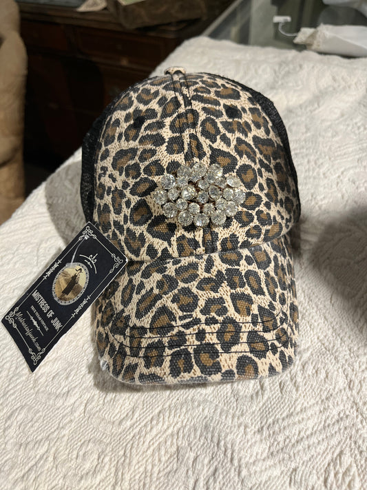Blinged Ponytail Ball Cap