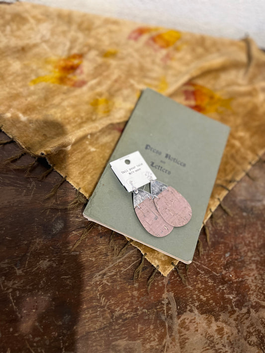 Cork Pear Shaped Earrings