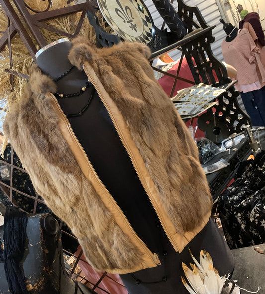Vintage Fur Vest