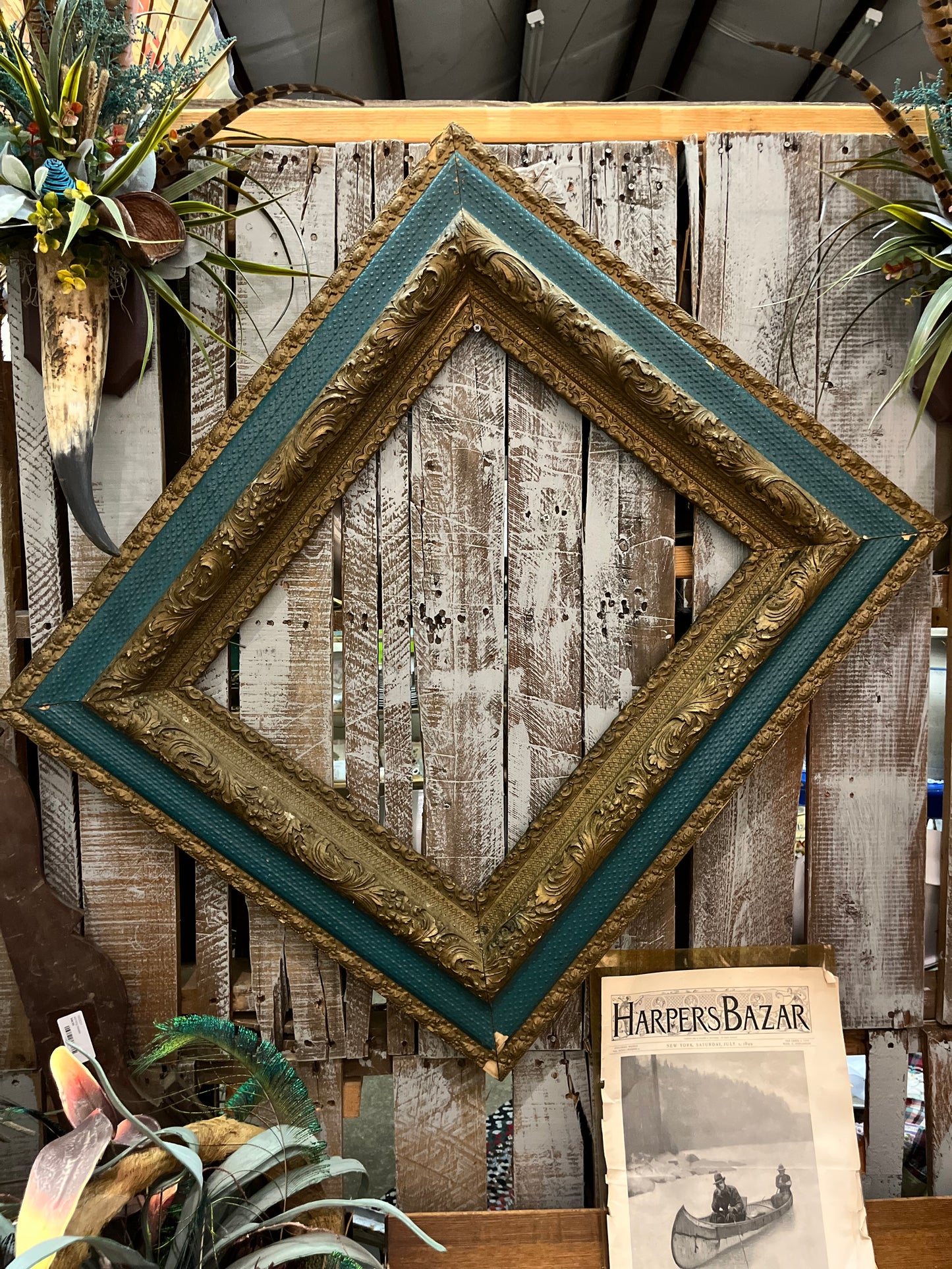 Gold & Turquoise Frame