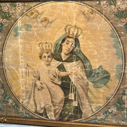 Italian Madonna Framed Canvas